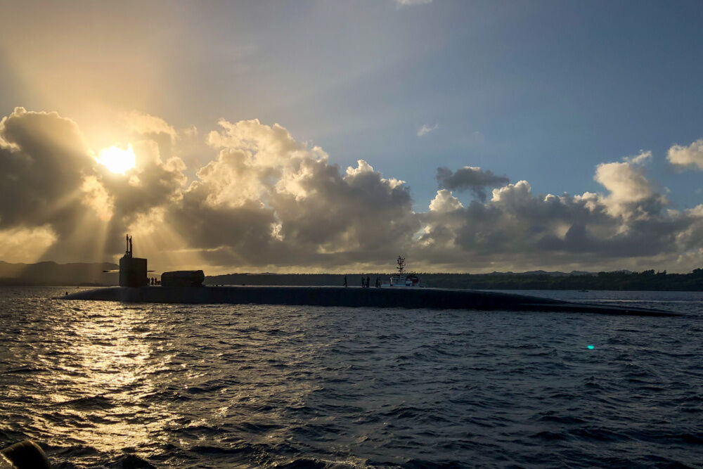 Submarine visits Guam from Washington state